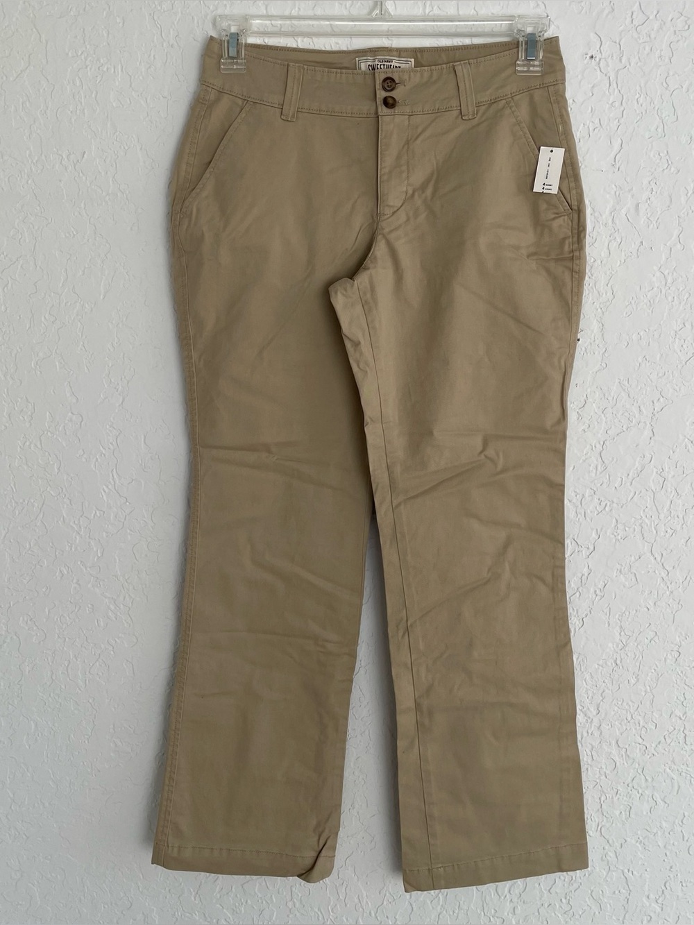 Old Navy Sweetheart khakis chinos pants office career classic preppy beige 4P